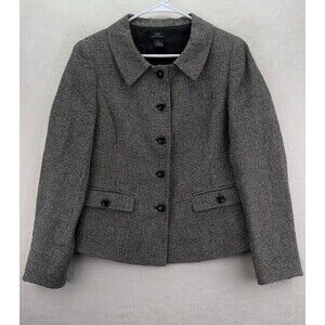 Brooks Brothers "346" Silk Linen Cupro Womens Blazer Jacket Size 8